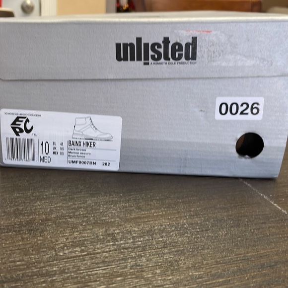 Unlisted By Kenneth Cole Baink Hiker Boot NEW In Box Size 10 - Picture 7 of 7